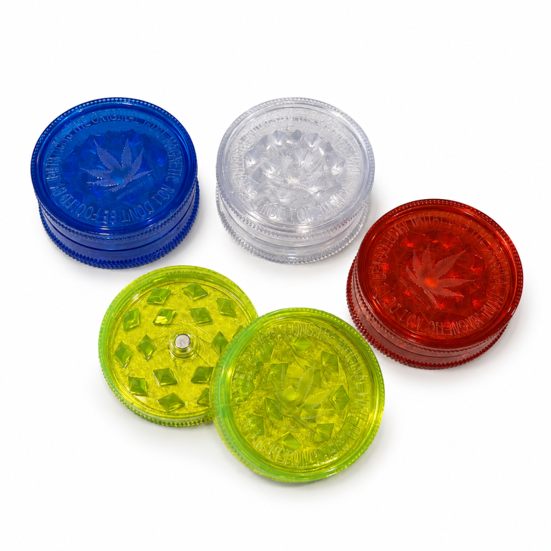 Petit Grinder Acrylique Feuille de Cannabis