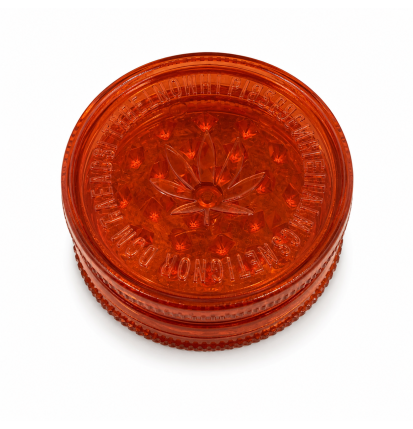 Petit Grinder Acrylique Feuille de Cannabis
