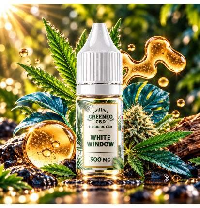 E-liquide CBD White Window  500 mg 10 ml  – Greeneo