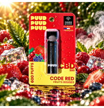 Pod CBD PUUD Code Red 2 ml 5 % Fruits Rouges – Marie Jeanne