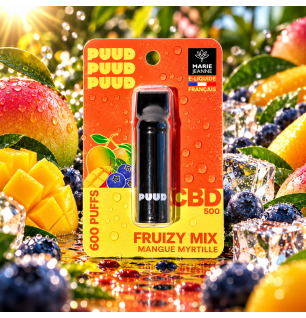 Pod CBD PUUD Fruizy Mix 2 ml 5 % Mangue Myrtille – Marie Jeanne