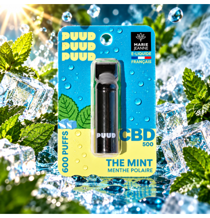 Pod CBD PUUD The Mint 2 ml 5 % Menthe Polaire – Marie Jeanne