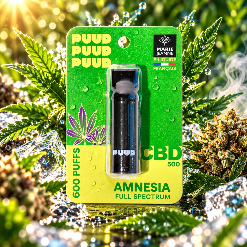 Pod CBD PUUD Amnesia 2 ml 5 % Full Spectrum – Marie Jeanne