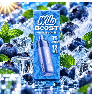 Wilo Boost Myrtille Glacée 12 ml – Nicotine 1 % (10 mg/ml)