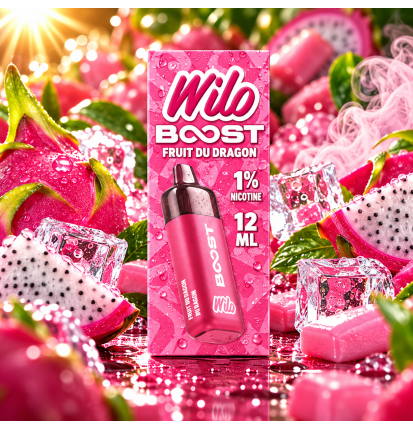 Wilo Boost Fruit du Dragon 12 ml – Nicotine 1 % (10 mg/ml)