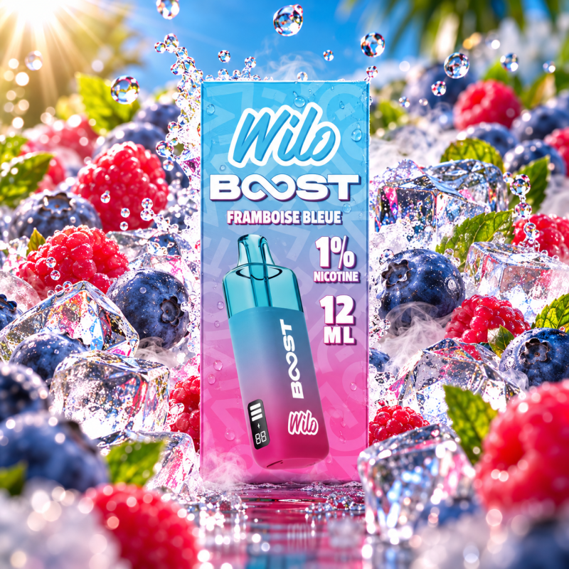 Wilo Boost Framboise Bleue 12 ml – Nicotine 1 % (10 mg/ml) Wilo Boost Framboise Bleue 12 ml – Nicotine 1 % (10 mg/ml)