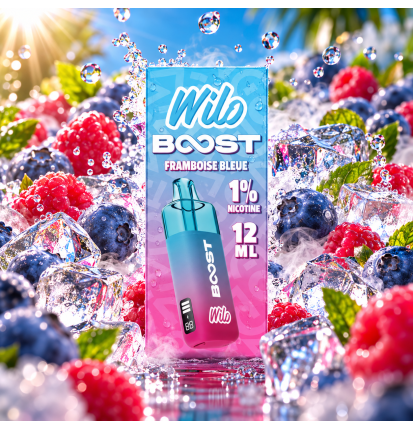 Wilo Boost Framboise Bleue 12 ml – Nicotine 1 % (10 mg/ml)