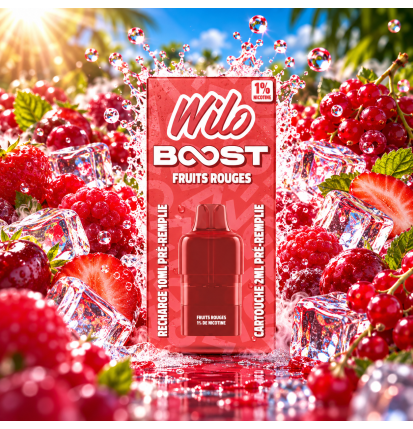 Cartouche Wilo Boost Fruits Rouges 2 + 10 ml – Nicotine 1 % (10 mg/ml)