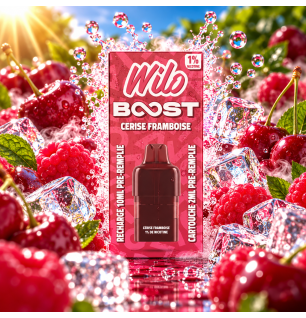 Cartouche Wilo Boost Cerise Framboise 2 + 10 ml – Nicotine 1 % (10 mg/ml)