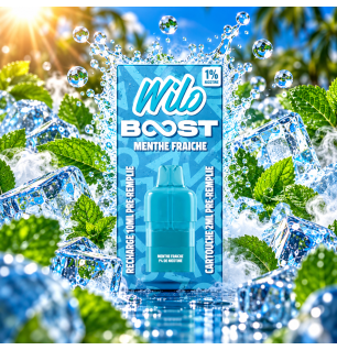 Cartouche Wilo Boost Menthe Fraîche 2 + 10 ml – Nicotine 1 % (10 mg/ml)