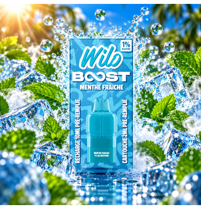 Cartouche Wilo Boost Menthe Fraîche 2 + 10 ml – Nicotine 1 % (10 mg/ml)