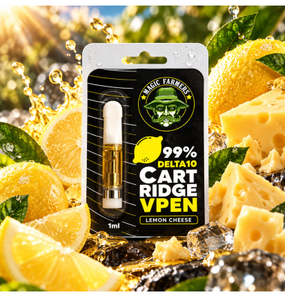 Cartouche Lemon Cheese Delta-10 99 % 1 ml – Magic Farmers