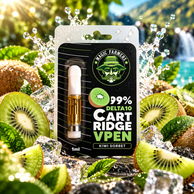 Cartouche Kiwi Sorbet Delta-10 99 % 1 ml – Magic Farmers