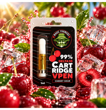 Cartouche Cherry Sour Delta-10 99 % 1 ml – Magic Farmers
