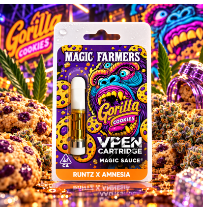 Cartouche Gorilla Cookies Runtz x Amnesia Magic Sauce – Magic Farmers