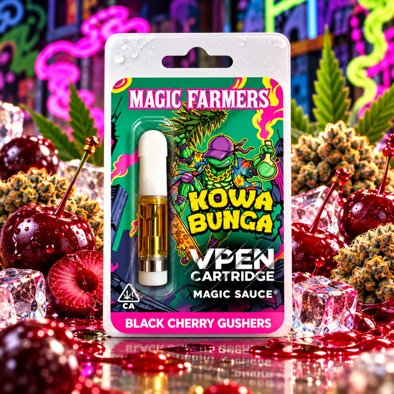 Cartouche Kowa Bunga Black Cherry Gushers Magic Sauce – Magic Farmers