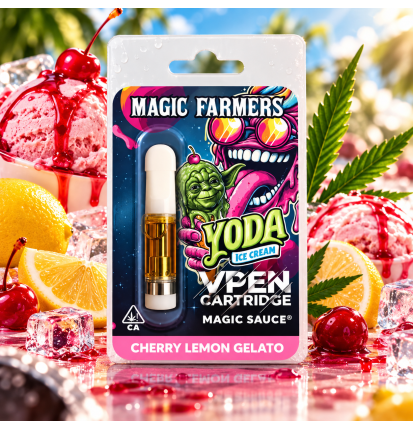 Cartouche Yoda Ice Cream Cherry Lemon Gelato Magic Sauce – Magic Farmers