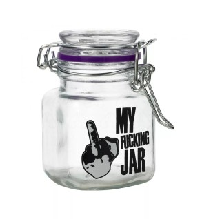 Bocal de conservation en verre – Joint violet et fermeture métallique