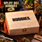 Boîte fumeur en bois Buddies Spliff Box XL – Rangement à compartiments