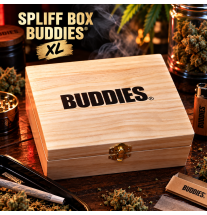 Boîte fumeur en bois Buddies Spliff Box XL – Rangement à compartiments
