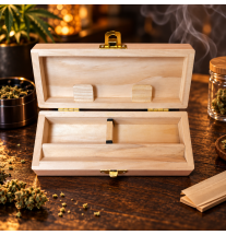 Boîte fumeur en bois Buddies Spliff Box Small – Rangement à compartiments