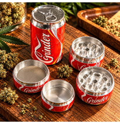 Grinder Canette en métal – Broyeur à herbes avec tamis
