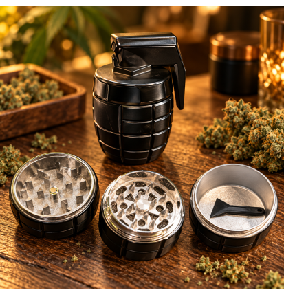 Grinder Grenade en métal – Broyeur à herbes démontable