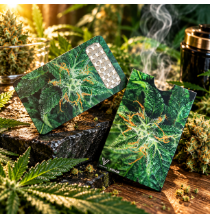 Grinder Carte – Râpe à herbes plate avec étui