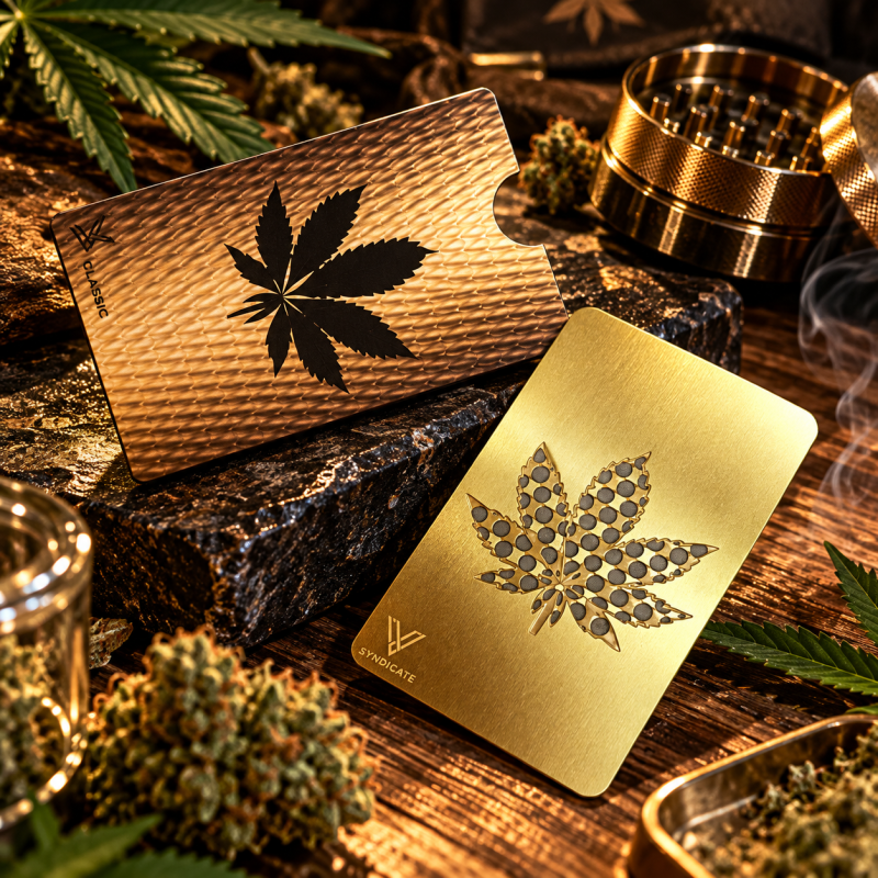 Grinder Carte – Râpe à herbes plate avec étui