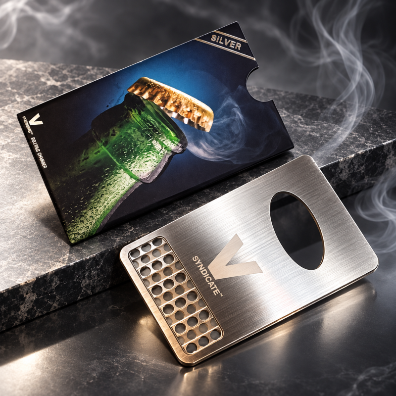 Grinder Carte et Décapsuleur 2-en-1 en métal – V Syndicate