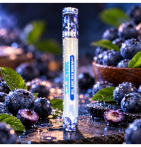 Cyclones Clear Blueberry – 2 cônes transparents préroulés saveur myrtille