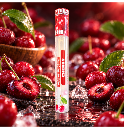 Cyclones Clear Cherry – 2 cônes transparents préroulés saveur cerise