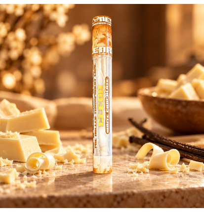 Cyclones Clear – 2 cônes transparents préroulés saveur chocolat blanc