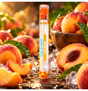 Cyclones Clear Peach – 2 cônes transparents préroulés saveur pêche
