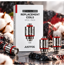 Résistances Justfog Cotton Coil 1,2 Ω – Boîte de 5