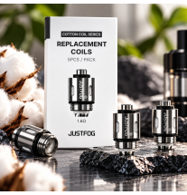 Résistances Justfog Cotton Coil 1,6 Ω – Boîte de 5