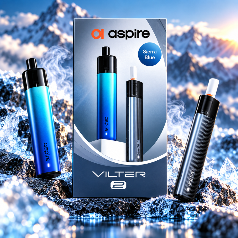 Kit cigarette électronique Vilter 2 Sierra Blue – Aspire