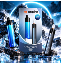 Kit cigarette électronique Vilter 2 Cyan Fade – Aspire