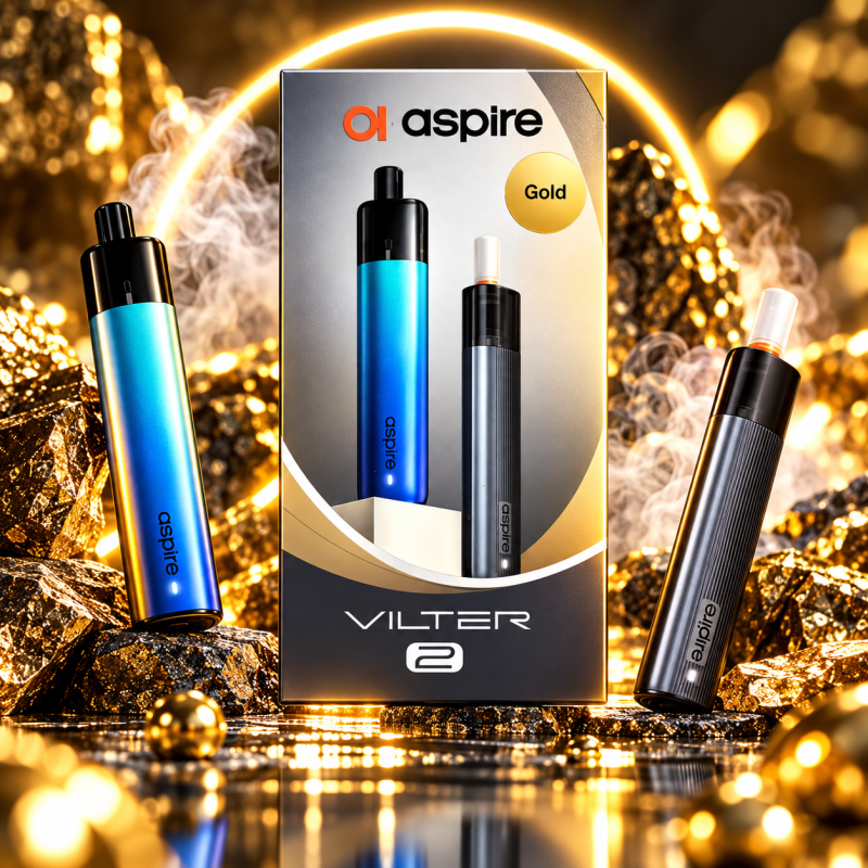 Kit cigarette électronique Vilter 2 Gold – Aspire