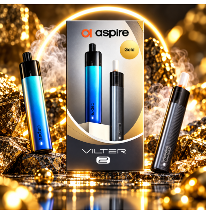 Kit cigarette électronique Vilter 2 Gold – Aspire