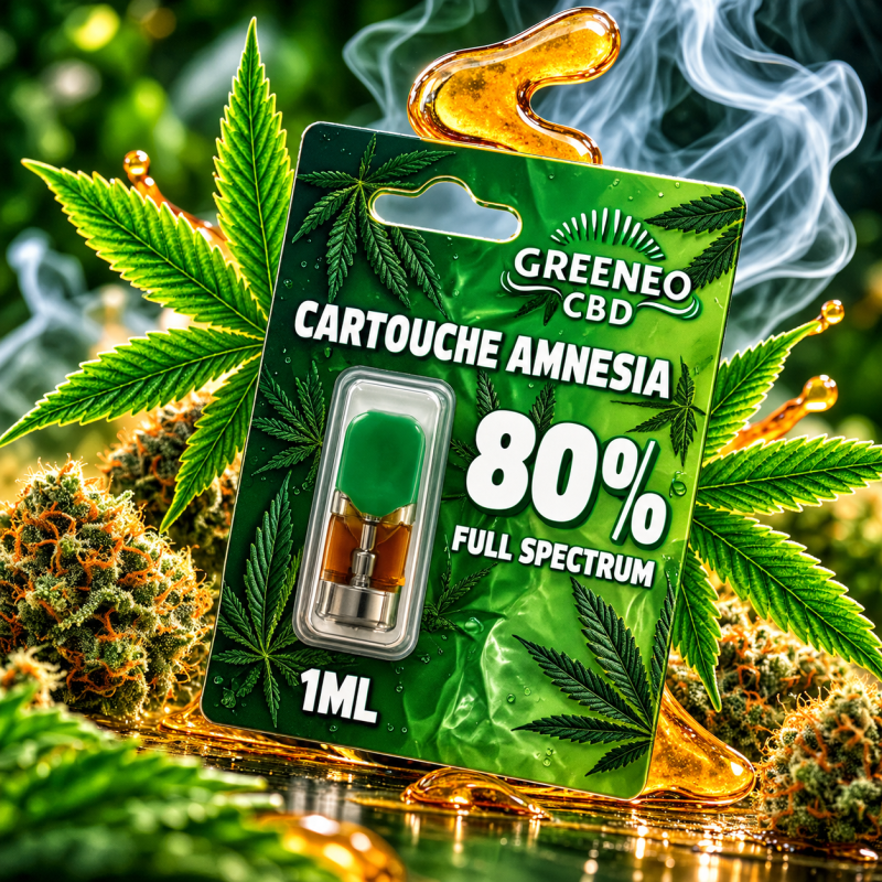 Cartouche Pen Stick CBD Amnesia 80 % Full Spectrum 1 ml – Greeneo Cartouche Pen Stick CBD Amnesia 80 % Full Spectrum 1 ml – Greeneo