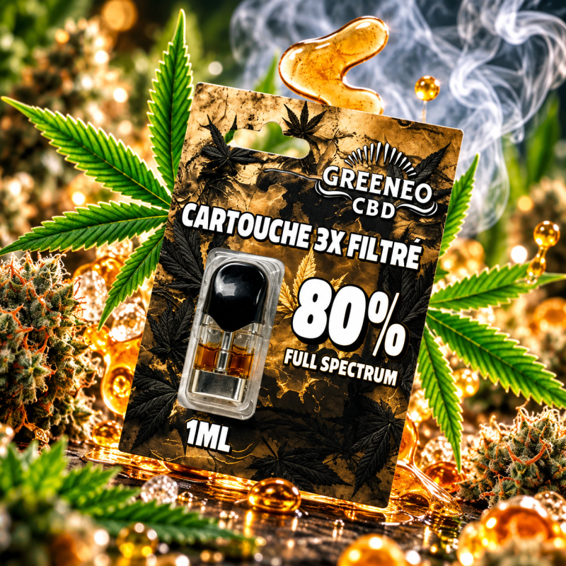 Cartouche Pen Stick CBD 3X Filtré 80 % Full Spectrum 1 ml – Greeneo Cartouche Pen Stick CBD 3X Filtré 80 % Full Spectrum 1 ml – Greeneo