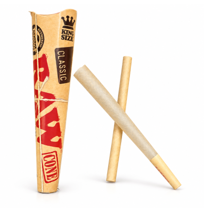 Cônes préroulés RAW Classic King Size – Lot de 3