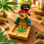 Cendrier Rasta avec panier – Figurine à tête fixe