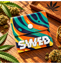 Cendrier de poche SWED – Pochette pliable à bouton-pression