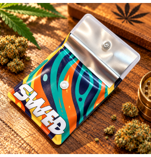 Cendrier de poche SWED – Pochette pliable à bouton-pression