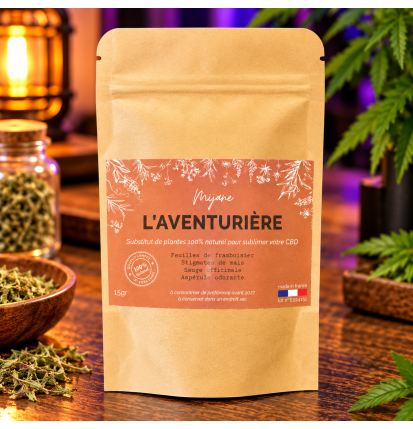 Substitut de tabac L’Aventurière Mijane – Mélange de plantes 15 g ou 30 g