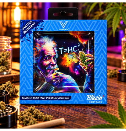 Petit cendrier carré en verre – V Syndicate Blazin’