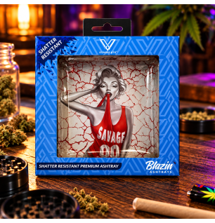 Petit cendrier carré en verre – V Syndicate Blazin’