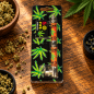 Pipe en métal orange et argentée – Avec 5 grilles